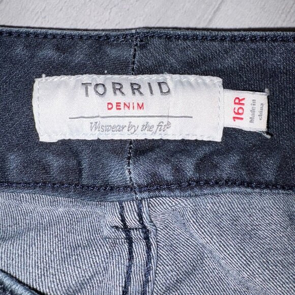 Torrid Womens Jegging Skinny High Rise Jean Stretch Denim Plus Size 16R - Picture 9 of 12